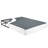Queen Size Mattress Foundation In Black Metal - Textured Fabric Cover 12 Slat Support 700lbs Capacity Easy Assembly 8.5" Inch Stand Wrapping 700lb Installation 8.5-826426986