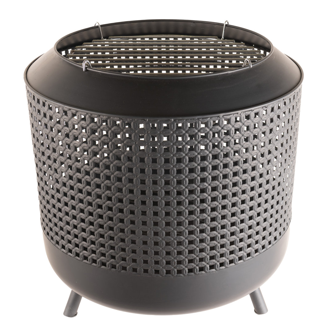Biles 50cm Round Steel Fire Pit Log Grate