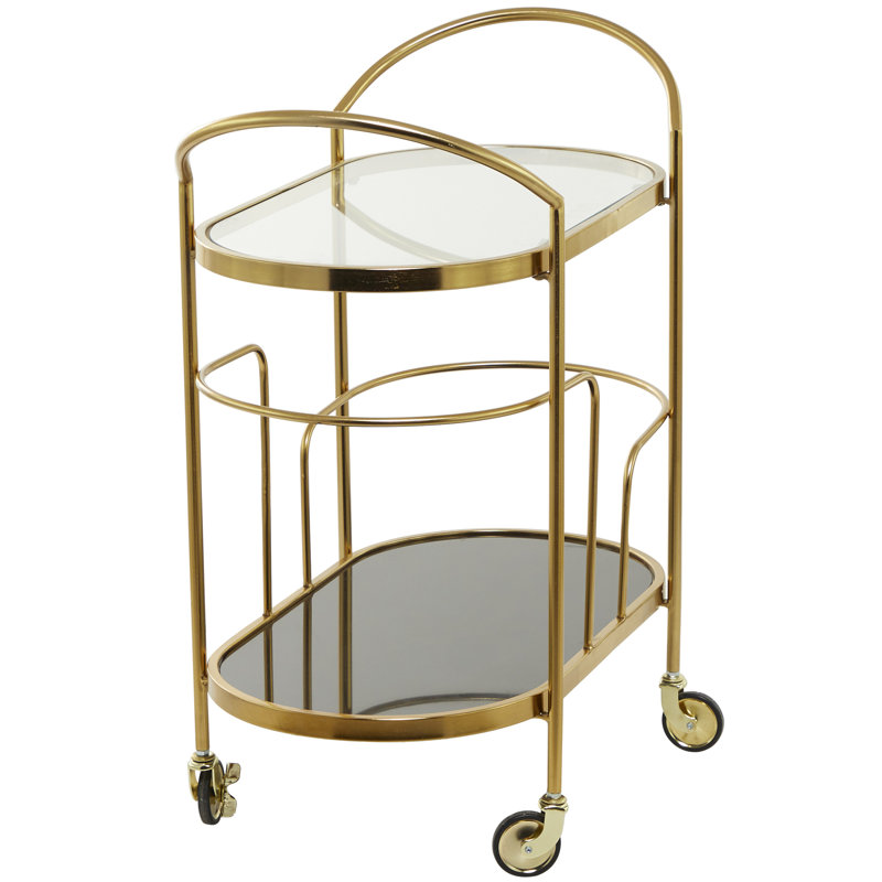 Brassie Metal Bar Cart