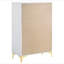 Commode rectangulaire blanche à 5 tiroirs Karena-1527381101