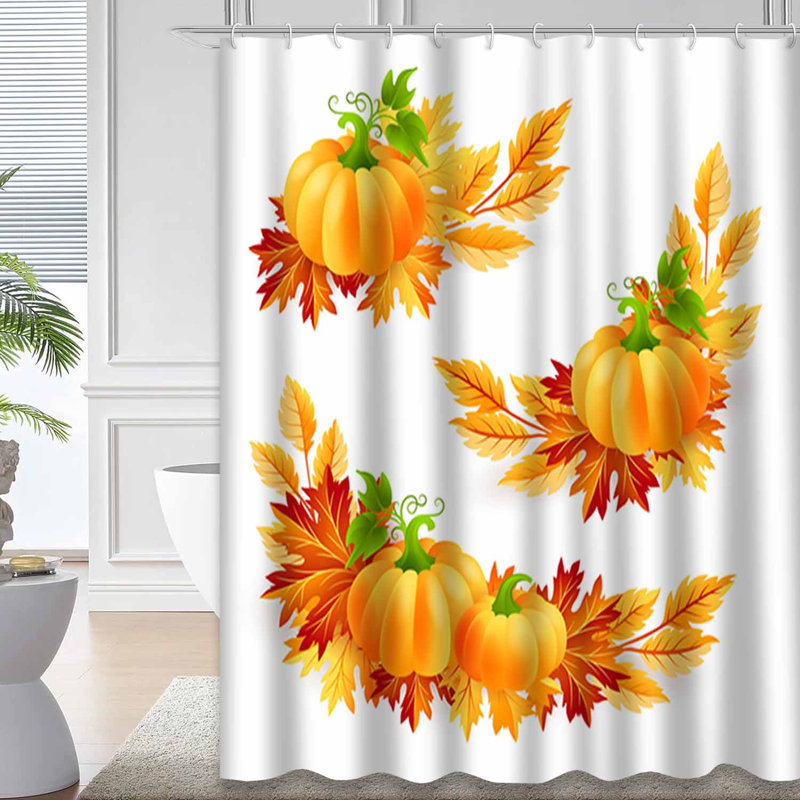 Rideau de douche jaune imperméable, rideaux de douche pour la salle de bain avec 12 crochets, 72" L x 72" W