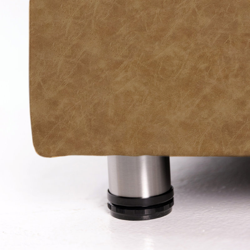Chaise mobile rembourrée sans accoudoirs Pro Tech, Brun clair
