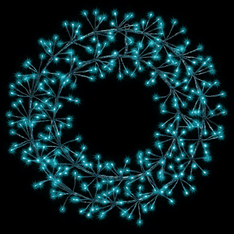 Couronne lumineuse 24 po, Sarcelle
