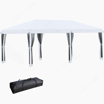 Tente avec auvent Pop Up Outsunny