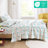 4 Pcs Queen Cotton Flannel Printed Sheet , White Holiday Trees Pattern, , Warm, Machine Washable, Fitted Covers 14" Mattress, And , Includes All Sheets