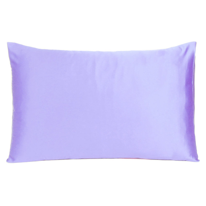 Taie d'oreiller en satin , Standard, Violet