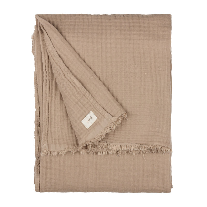 Lark Machine Woven Throw Blanket, 260 cm x 240 cm, Brown