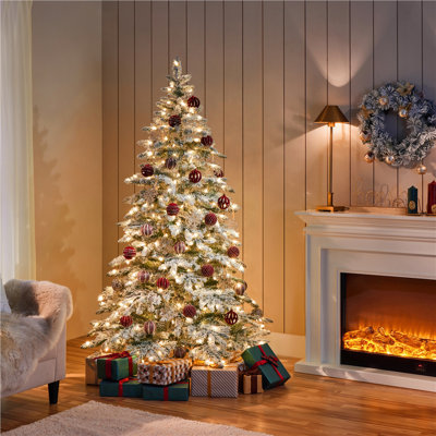 Lighted Fir Christmas Tree