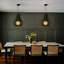 1-Light Modern Black Unique/Statement Hand-Woven Rattan Chandelier Bubble Trasitional Cylinder Medium Natura Pendant Light For Bedroom