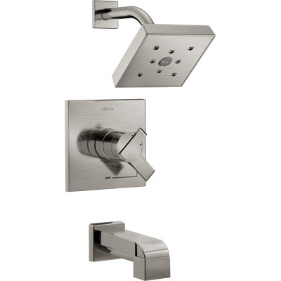 Ara Diverter Tub and Shower Faucet with H2okinetic Technology