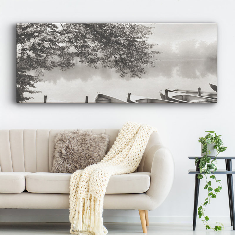 Le matin sur toile, H 24 po x l 60 po x P 1,5 po