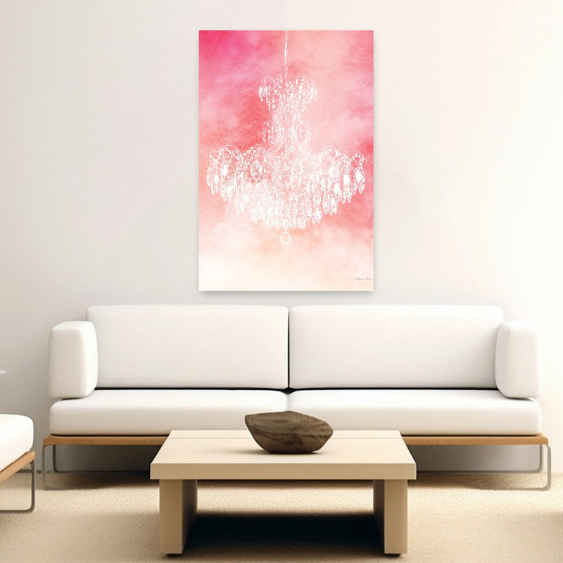 Lustre glam 1 abstrait, art contemporain, H 60 po x l 40 po