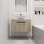 Meuble-lavabo simple 29,5 po avec lavabo en chêne blanc
