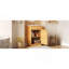 Ensemble de meuble-lavabo sur pied 20 po avec lavabo en céramique, ensemble de meuble-lavabo simple autoportant avec porte à fermeture douce, tablette réglable, style maison de campagne, bois naturel.
