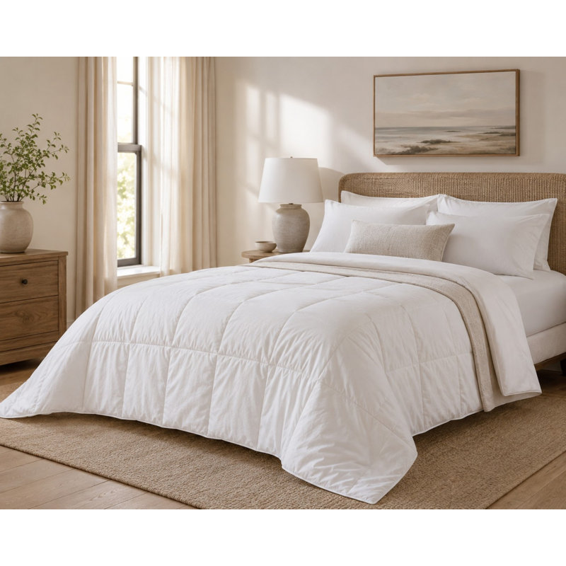 Down Alternative Duvet Insert - Summer Weight - Full/Queen - White, Queen
