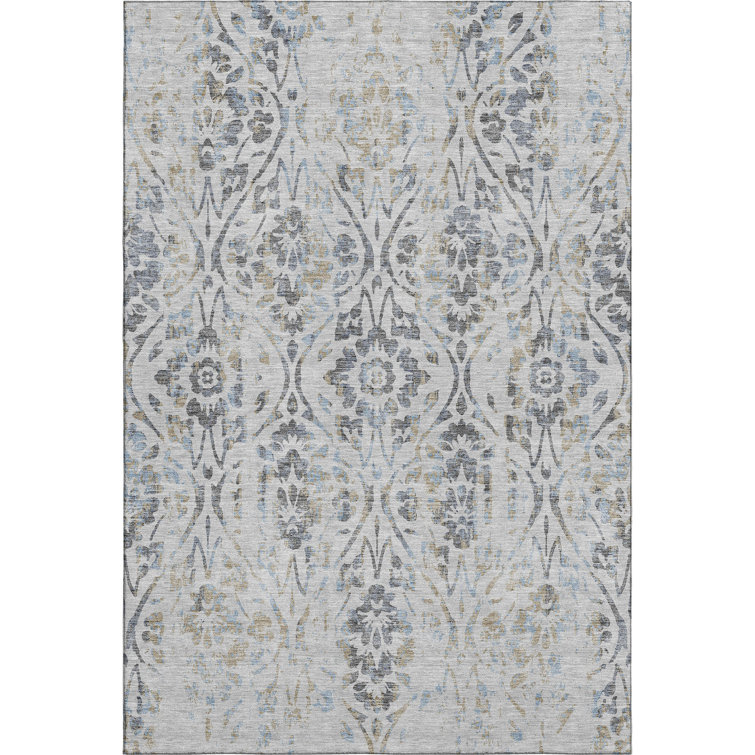 Premium Machine Washable Prisco Gray Rug