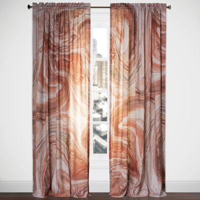 Bedrock Semi Sheer Curtain Single Panel