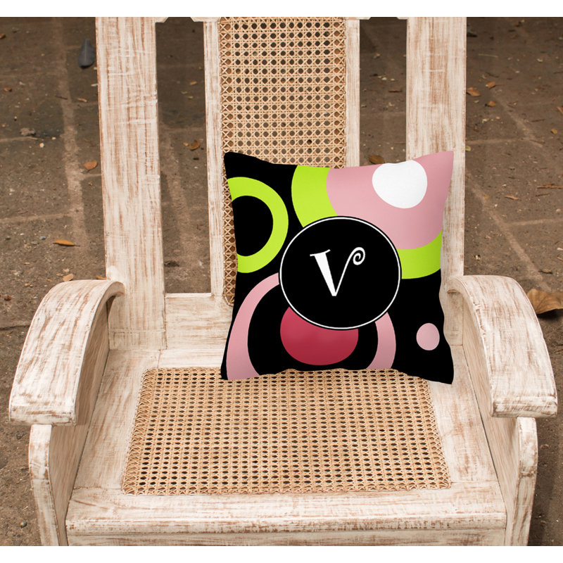 Coussin décoratif lettre 14 "Monogram" Lettre X - Retro, V