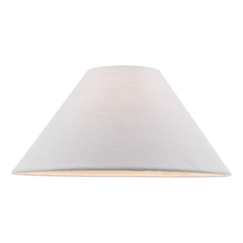 Linen Novelty Lamp Shade ( Screw On ) in Ivory, 19 H x 44 W x 44 D cm