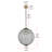 Tessanne Dimmable Metal and Globe Pendant-2082016197-2082016195