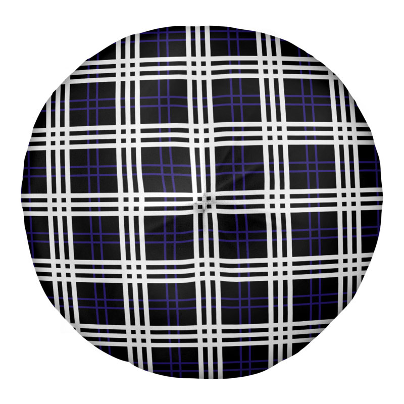 Housse et insert pour coussin de luxe New York Fly Football, 26 po x 26 po, Noir / mauve / blanc