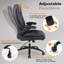 Executive Office Chair, Ergonomic Office Chair, High Back, Height Adjustable, Comfortable Swivel Chair With Headrest, Suitable For Computer Desk, Office Desk,Black