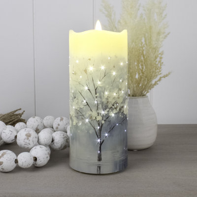 Blue Wonder Fiber Optic Candle
