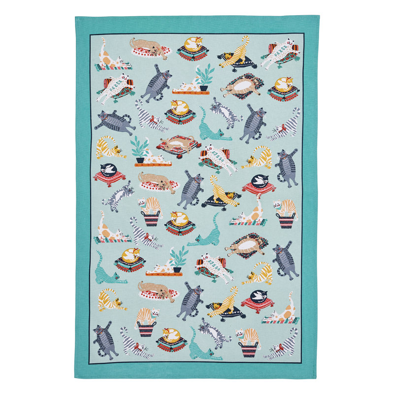 Kitty Cats Cotton Tea Towel Kitchen Towel