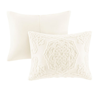 2 Piece Twin/twin Xl Bedding - Cotton Chenille In Globally Inspired Medallion Comforter Pattern All Season Warmth Soft Texture