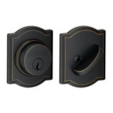 Single Cylinder Deadbolt with Camelot Trim