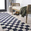 Tapis bleu marine / ivoire Freemont-90584263