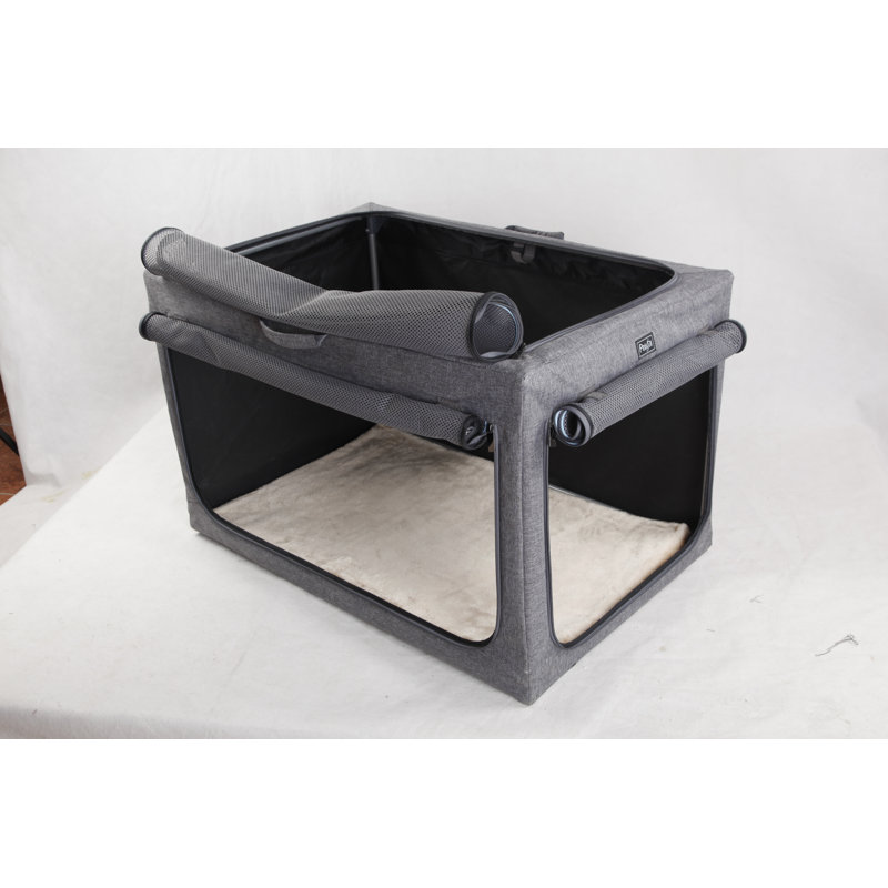 Cage pour chien Cozzi, gris, Moyen (H 19 po x l 19,5 po x P 30 po)