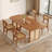 Brown Rectangular Solid Wood Butterfly Leaf Dining Table-667988724
