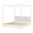 Wood LED Canopy Bed-1229836297