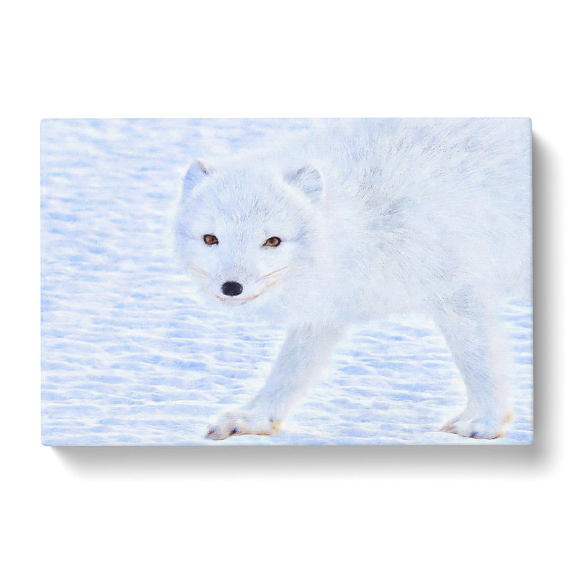 Winter Fox - Wrapped Canvas, 60cm H x 91cm W x 3cm D