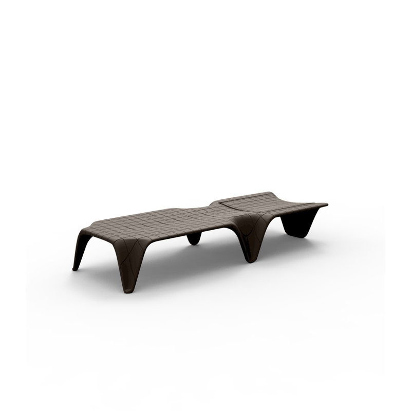 F3 - Chaise longue - Basic - Orange, Taupe
