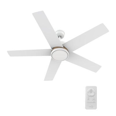  52'' Smart Ceiling Fan with Integrated LED light, Remote Control
