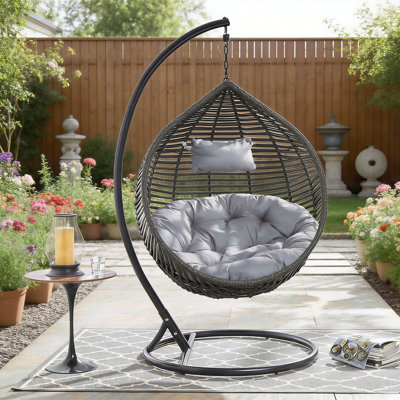 Thick Hanging Basket Cushion with Headrest
