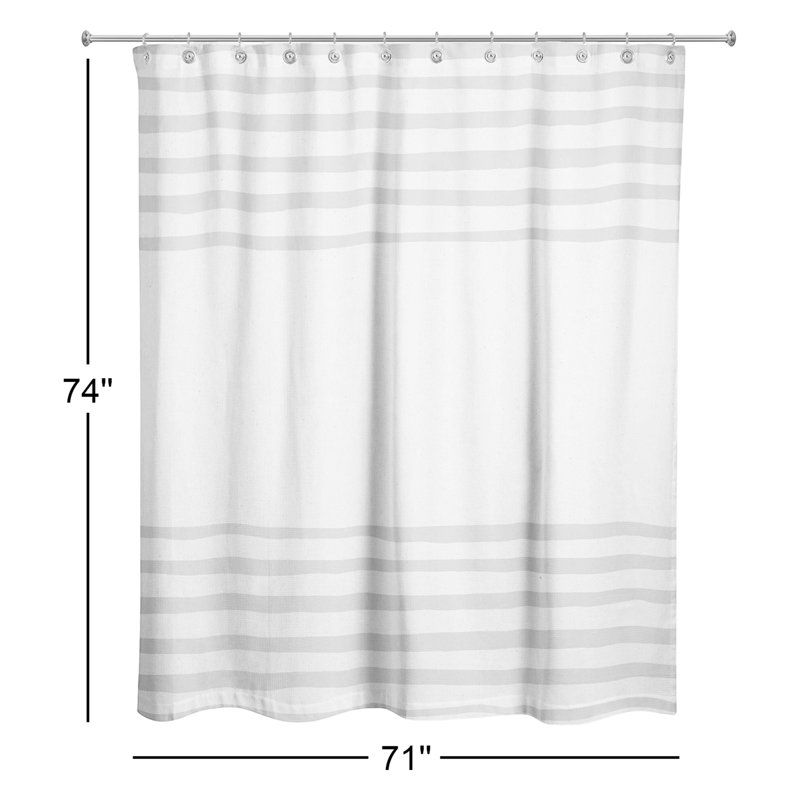 Striped Shower Curtain, Blue