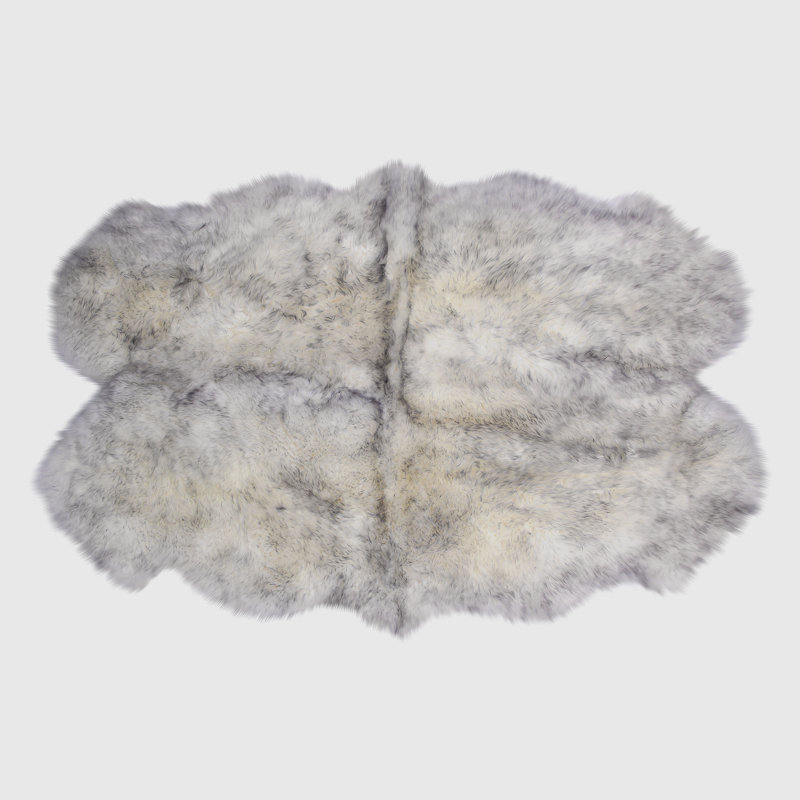 Lemont Sheepskin Animal Print Indoor Rug, Novelty 3' x 5'