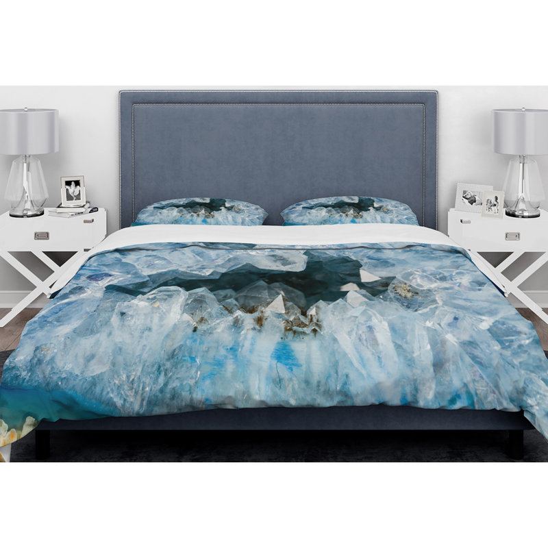 Modern & Contemporary Abstract Duvet Cover, Queen Duvet Cover + 2 Shams