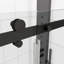 Porte de douche coulissante noire matte - Verre trempé de 5/16 po et coulissante facile d'entretien, finition Nano Clean-125980051