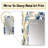 Bacchi Blue Victorian Ikat Floral Harmony - Floral Unique Wall Mirror, Floral Mirror, Printed Metal Art-1178447902