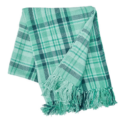 McKinley Plaid Cotton Quilted Throw Blanket