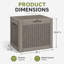 Coffre de terrasse verrouillable avec siège l 22 po x l 17 po-129232127