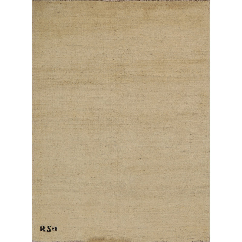 Tapis de vestibule moderne fait à la main 3 x 4 Gabbeh