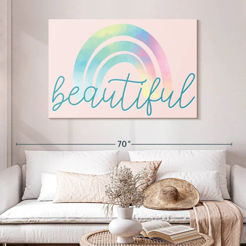 Ashelle magnifique arc-en-ciel, H 32 po x l 48 po