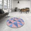 Tapis à motifs pêche/bleu/mauve zone mauve-1553795193