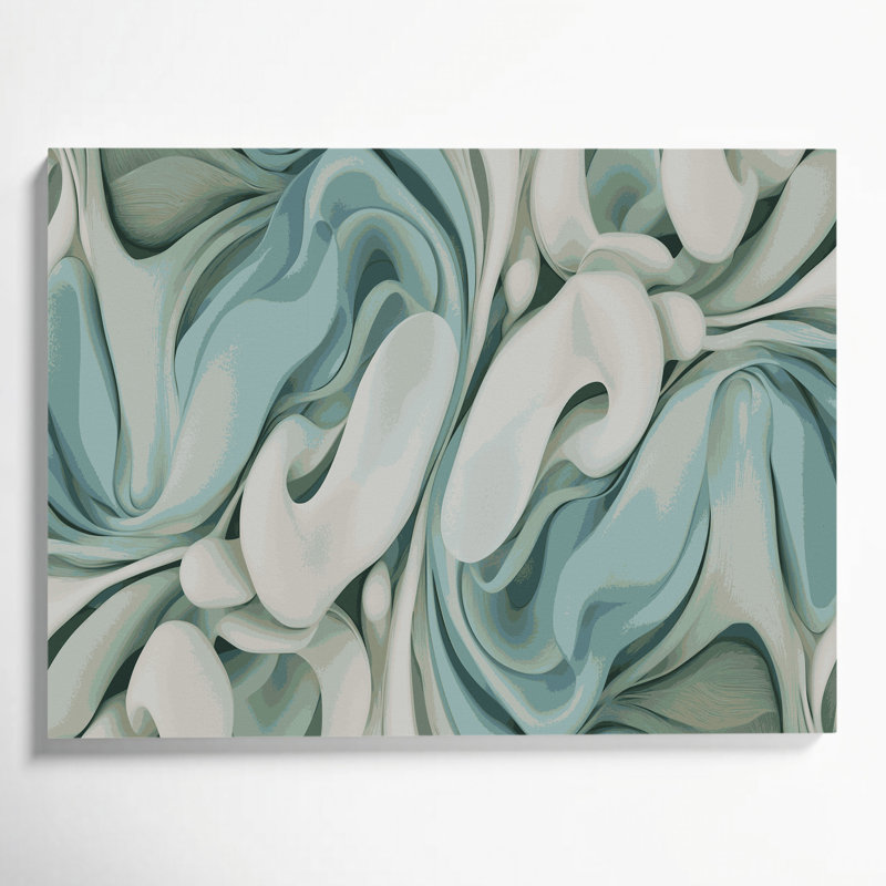 Art mural sur toile Biomorphic Abstraction 30, H 16 po x l 20 po