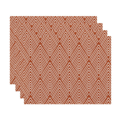 Jacquees Polyester Geometric Rectangle Placemat